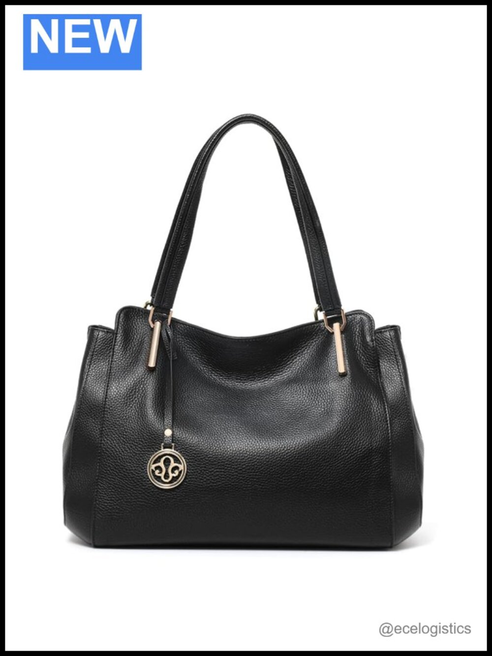 Genuine Cowhide Leather Large Capacity Satchel Shoulder Bag Crossbody